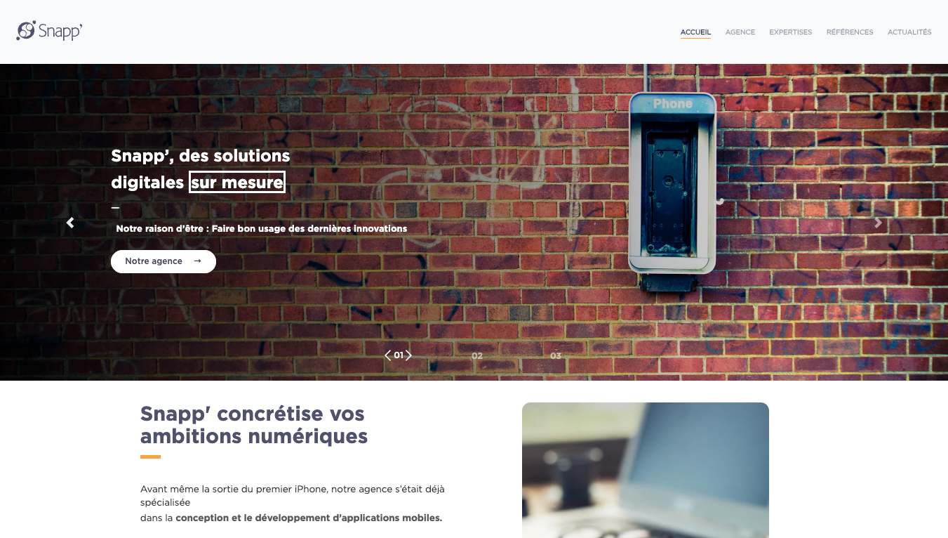 Home page snapp.fr